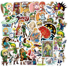 50pcs Cartoon Anime Waterproof Stickers DIY Creative Toys Laptop Skateboa