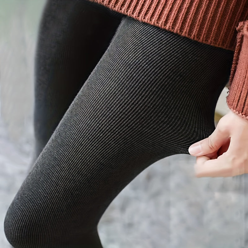 Plush Lined Tights High Waist Pantyhose Women's Stockings