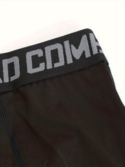 Boys Compression Pants With Knee Pads Sport Tights Basketball