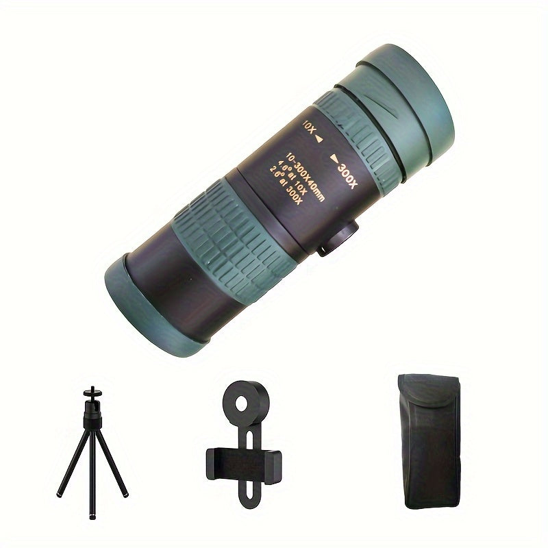 HD Monocular Telescopic Smartphone Adapter Tripod High Power Clear View
