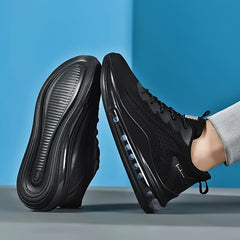 Men's Plus Size Breathable Solid Sneakers Non Slip Lace Up Shoes