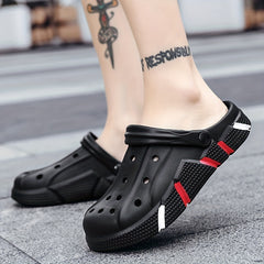 Men's Lightweight Comfy Clogs Hollow Out Non Slip Garden Shoes