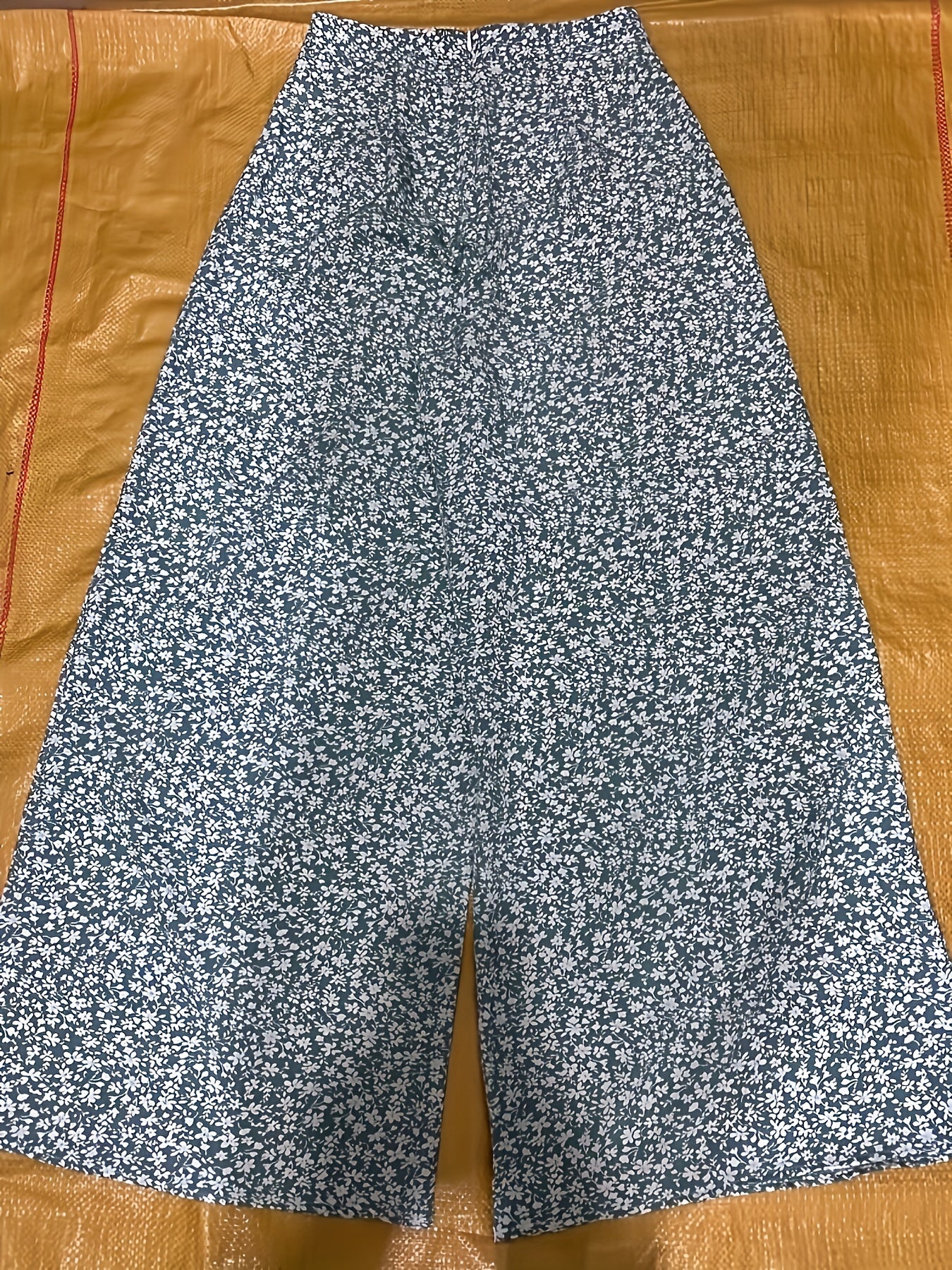 Floral Wide Leg High Waist Pants for Spring & Summer