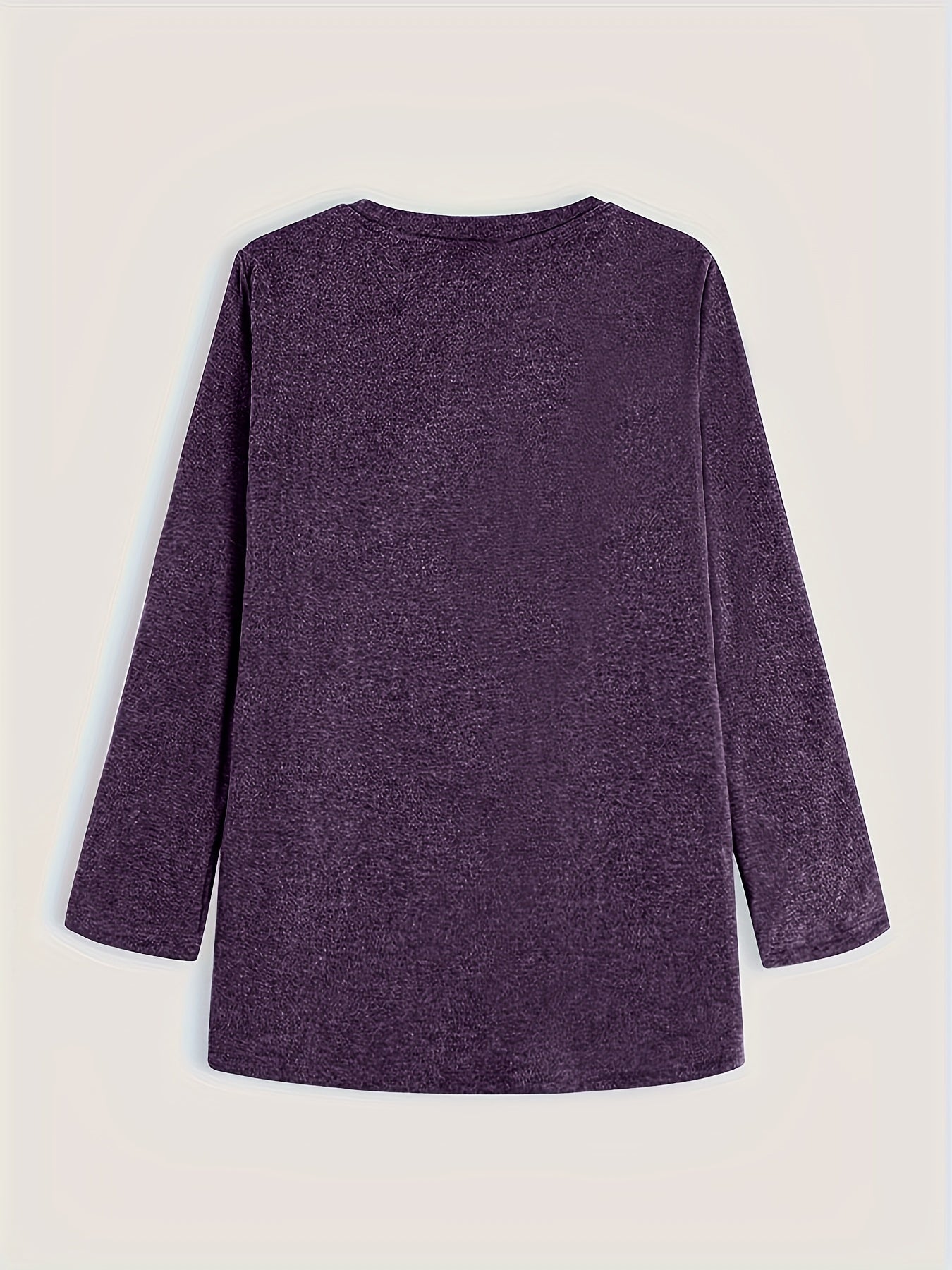 Women's Solid Crew Fleece Sweatshirt for Fall & Winter