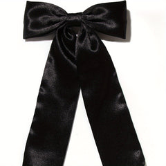 Satin Silky Bow Hair Clip Back Head Clip Hair Accessories for Women