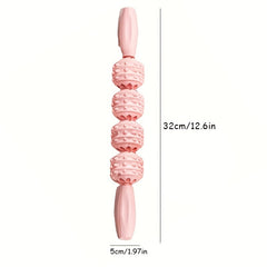 3 Wheels Yoga Stretching Roller Fitness Massage Stick
