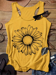 Floral Print Tank Top for Summer
