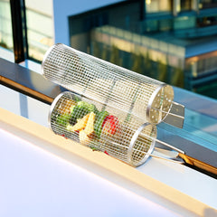 Stainless Steel BBQ Cage Grilling Net Outdoor Camping Barbecue Tool