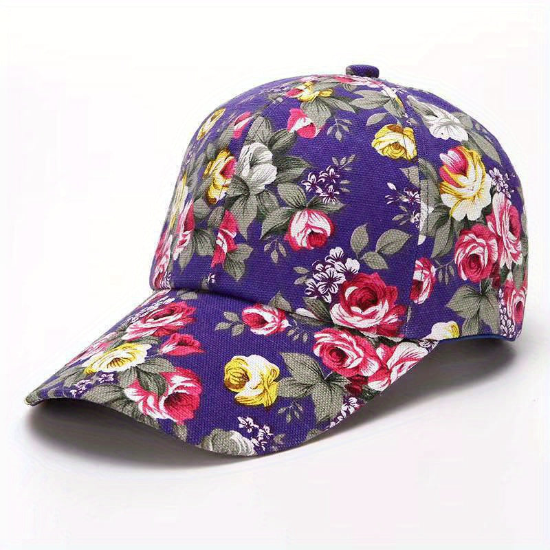 Peony Flower Cloth Adjustable Baseball Cap Hat