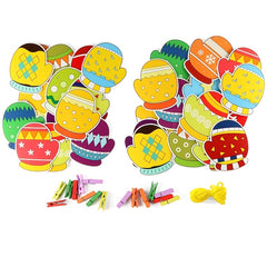 Colorful Paper Socks & Gloves Matching Game Educational Puzzle Toy for Kids
