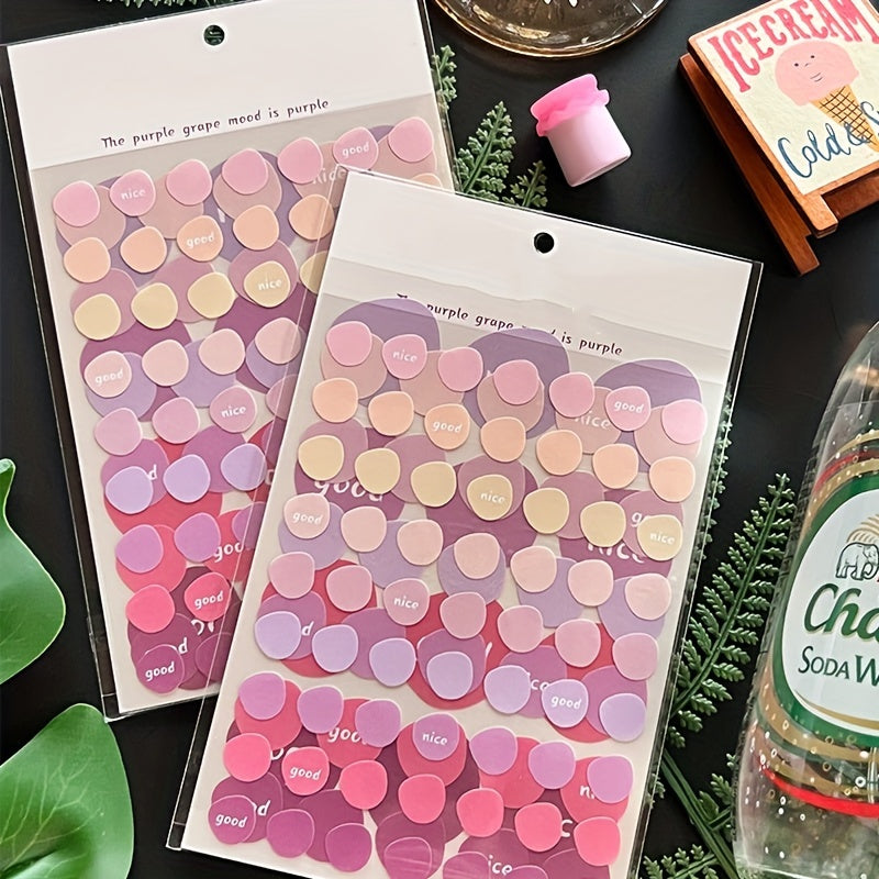 Dots Collage Love Slitting Hand Account DIY Tool Sticker Package Ins