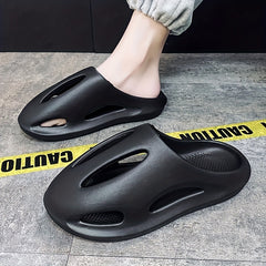 Men's Anti-skid Slides Hollow Out Platform Slippers