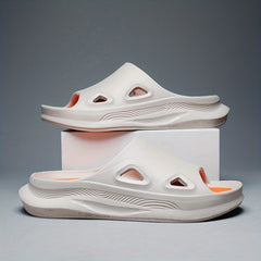 Men's Non Slip Pillow Slides Open Toe Slippers