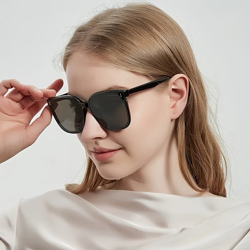 Vintage Ladies Oversized Square Sunglasses UV400