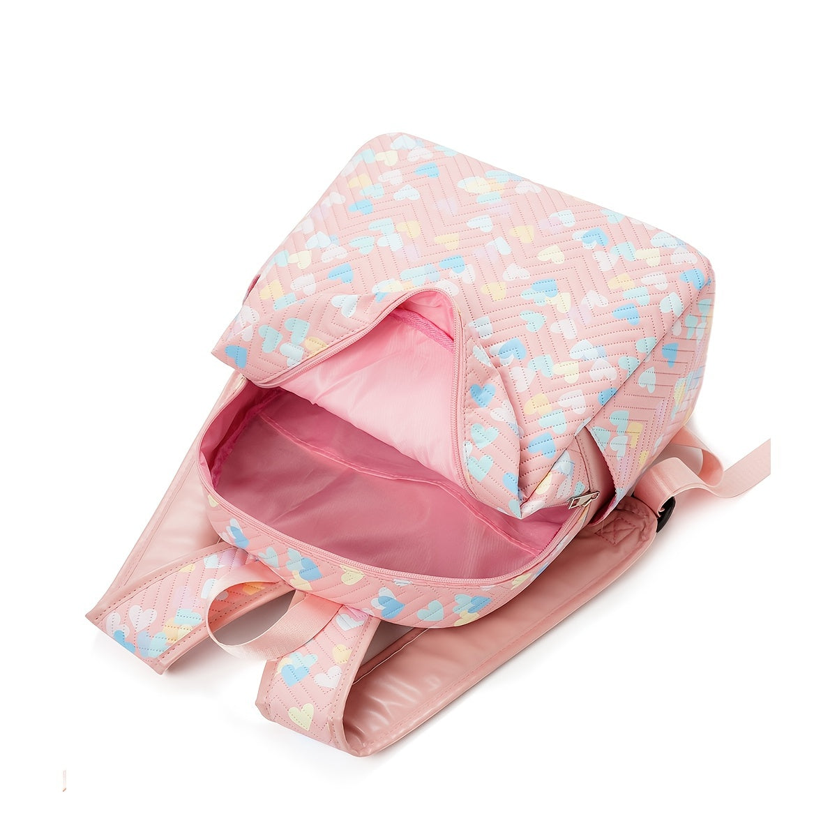 Pink Love Children's Backpack Large Capacity