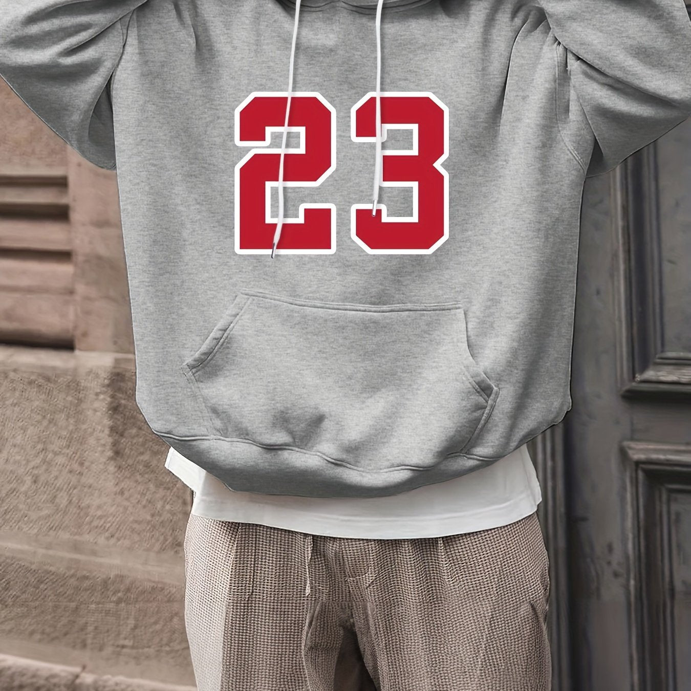 23 Print Hoodies For Men Graphic Hoodie With Kangaroo Pocket