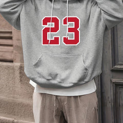 23 Print Hoodies For Men Graphic Hoodie With Kangaroo Pocket