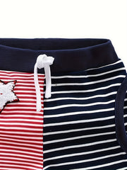 Boys Striped Comfortable Shorts for Summer Outdoor