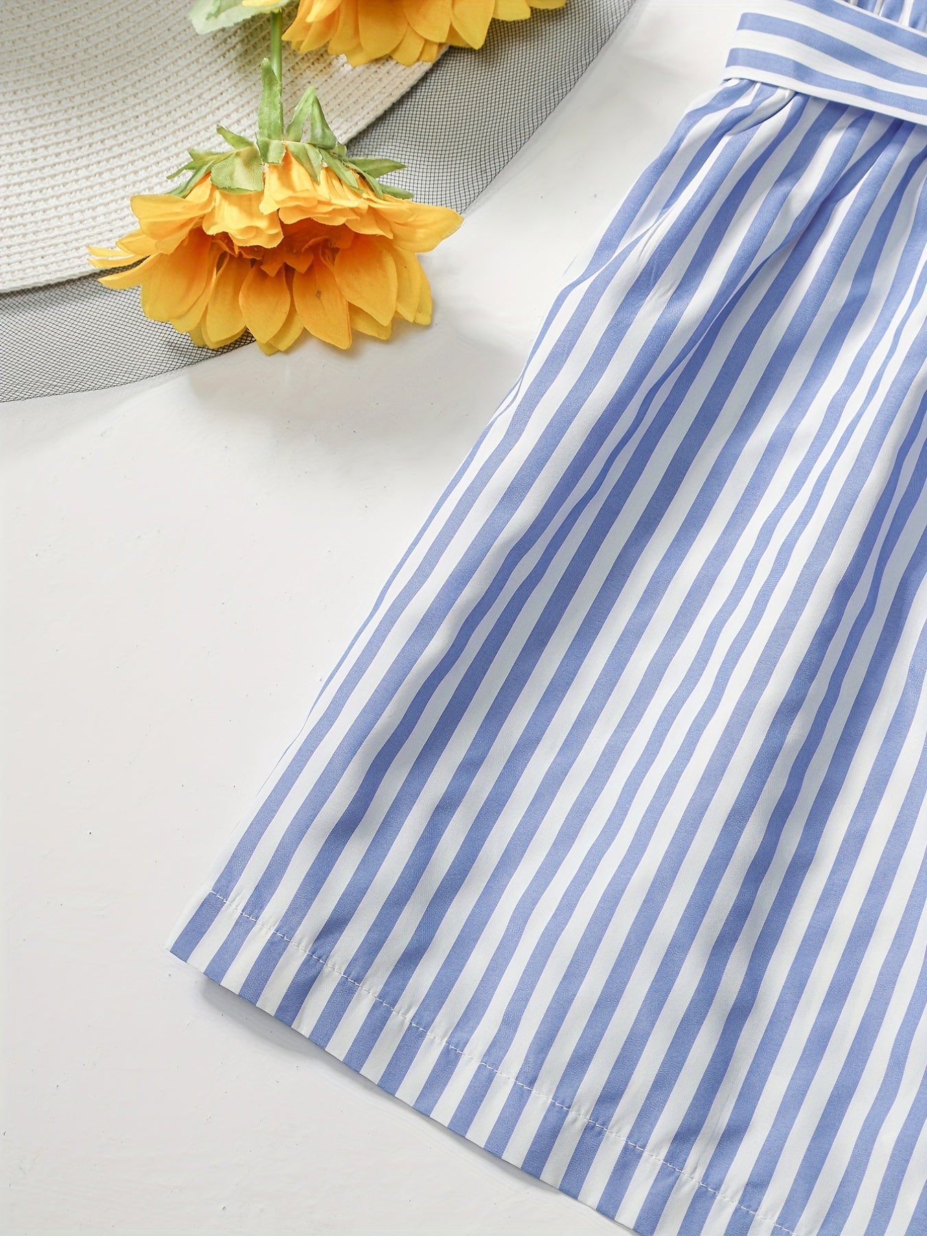Casual Shorts Women's Plus Striped Print Elastic Belted Shorts