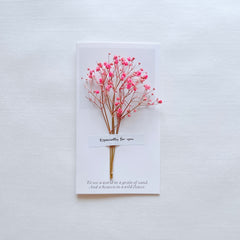 Dry Flower Greeting Card Birthday Father's And Mother's Christmas Halloween