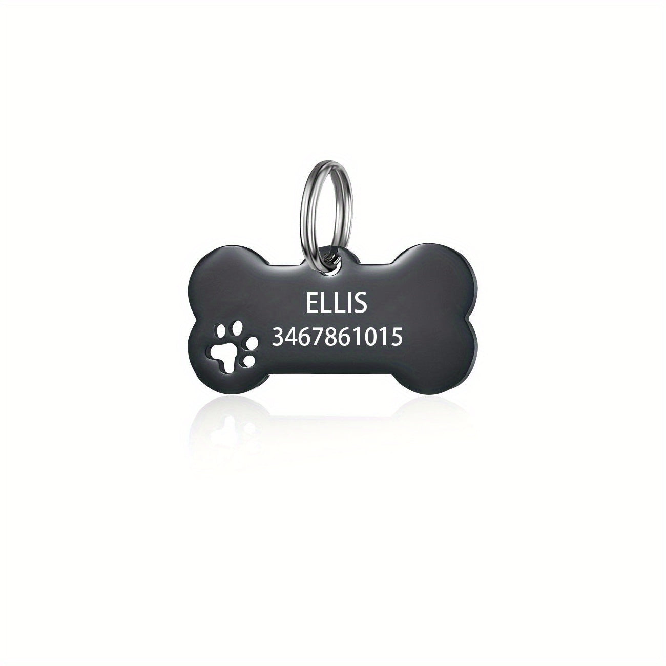 Engraved Dog Tag with Name and Phone - Custom Pet ID