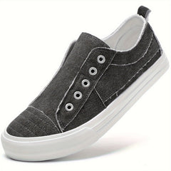 STQ Slip On Shoes Women Casual Canvas Shoes With Memory Foam