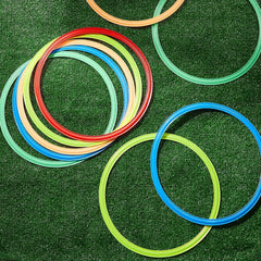 10pcs Hopscotch Ring Game Obstacle Course Balance Agility Training
