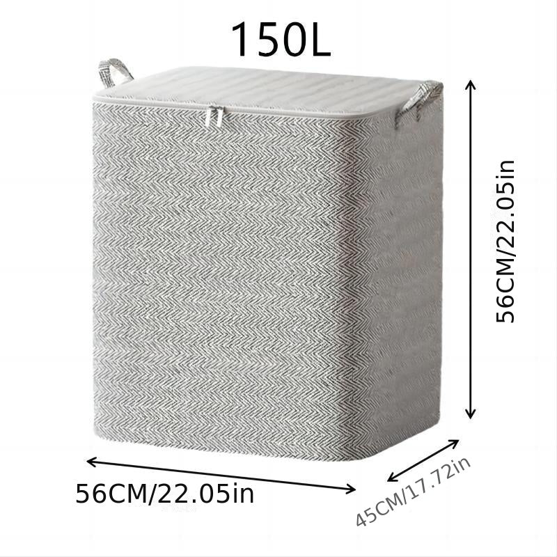 Large Capacity Zipper Organizer Lightweight Dustproof Storage Box
