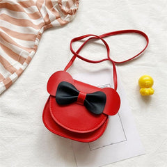 Kids Girls Mouse Ear Bow Crossbody Bag with Strap