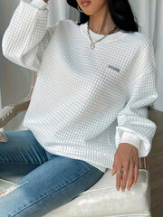 Casual Long Sleeve Crew Neck Sweatshirt for Women