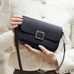 Vintage Leather Crossbody Bag with Adjustable Strap