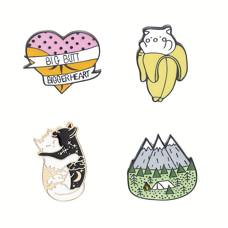 Cuddle Cat Banana Cat Brooch Pin DIY Clothing Bags Jackets Hat Decor