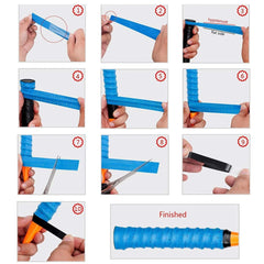 5pcs Badminton Racket Grip Tape Breathable Anti-slip Wrap