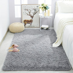 Large Plush Rug 3' x 28ft, 5' x 25ft - Non Slip Washable Soft Area Carpet
