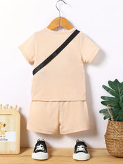 Toddler Boys Casual Short Sleeve T-shirt and Shorts Set
