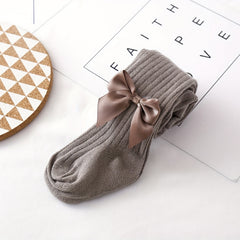 3 Pairs Baby Girls Bowknot Leggings Pantyhose, Comfy Dance Socks