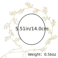 Faux Pearl Bridal Headband Hair Vine Band For Women Bride Pearl Wedding