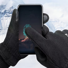 Thickened Warm Touch Screen Fleece Gloves for Outdoor Sports