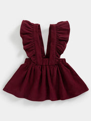 Toddler Baby Girls Corduroy Flying Sleeve Dress