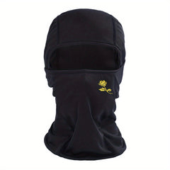 Rose Flower Print Outdoor Cycling Hat Sunscreen Windproof Headgear