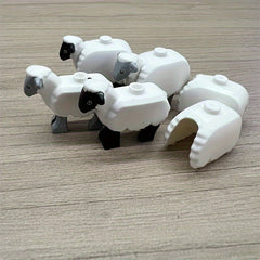 Sheep Farm Building Blocks Set for Kids, DIY Farm Toy Animal Model Puzzle Set