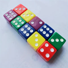 10pcs Set Of 6 Transparent Dice For Games Easy To Read