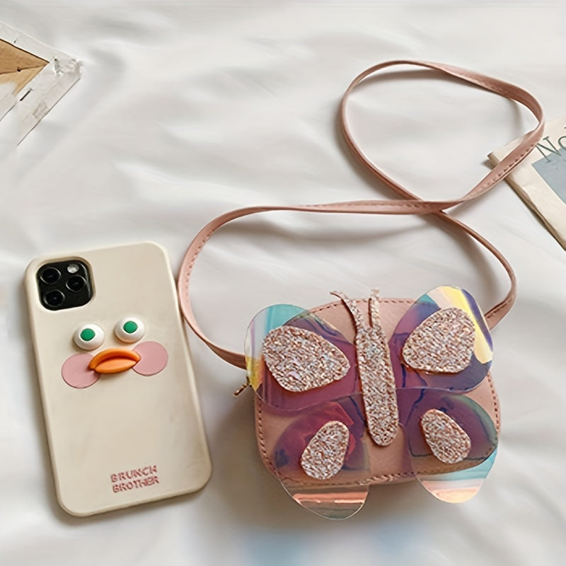 Butterfly Sequin Crossbody Bag Coin Purse Wallet Holiday Gift