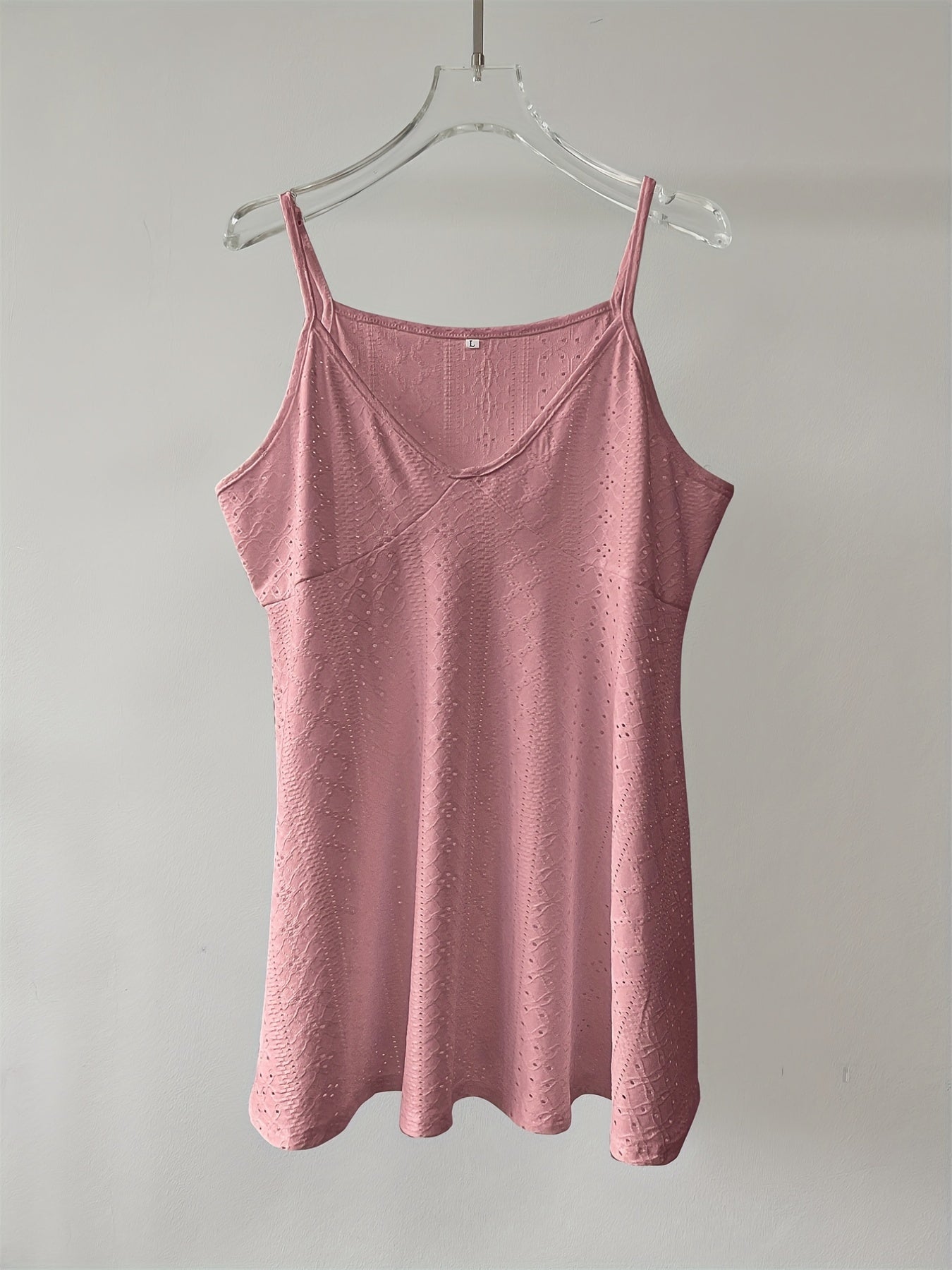 Eyelet Spaghetti Strap Cami Top Summer Women's Clothing