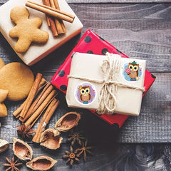 500pcs Cartoon Owl Sealing Stickers for Gift Packaging