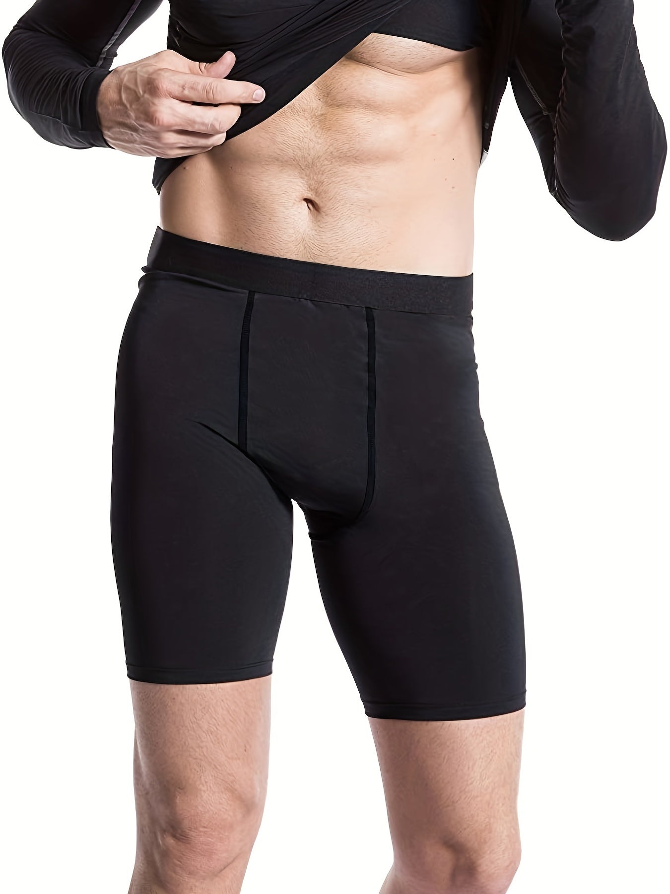 Men's Compression Running Shorts Activewear Stretch Sport Shorts Lightweight