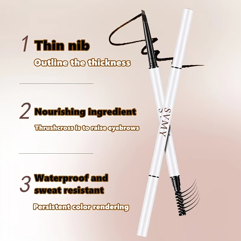 Double Ended Eyebrow Tint Pen Waterproof Makeup Stick