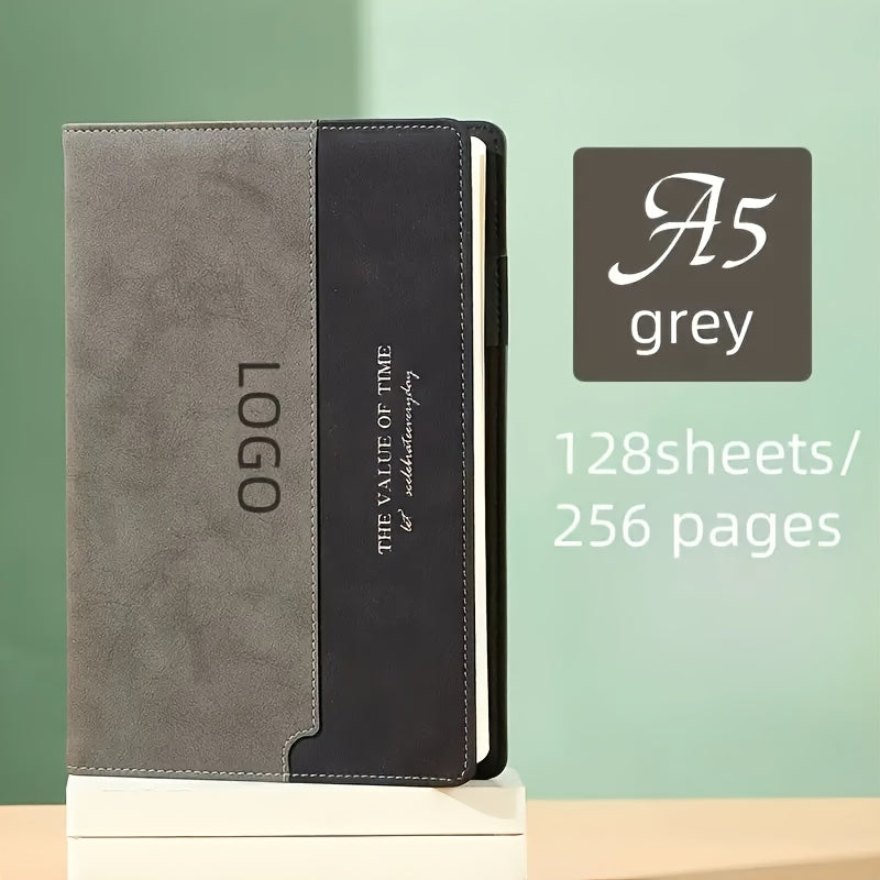 Custom A5 Business Notebook 256 Pages Soft Cover Personalized Logo Gray