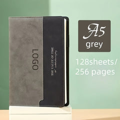 Custom A5 Business Notebook 256 Pages Soft Cover Personalized Logo Gray