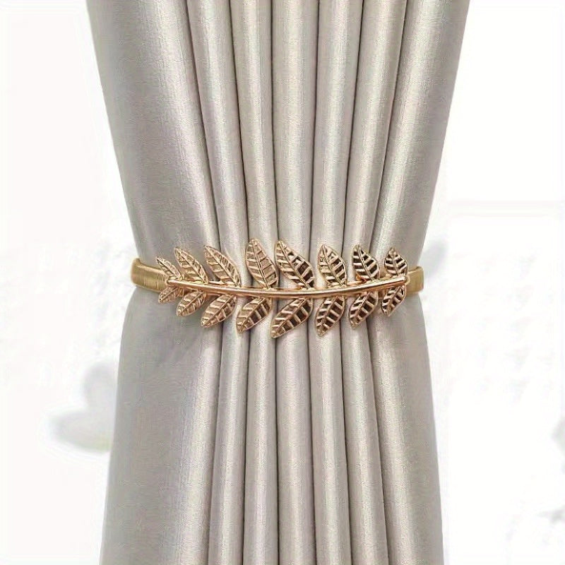 1pc Curtain Rope Curtain Tiebacks Metal Buckle Ring Creative Curtain Holder